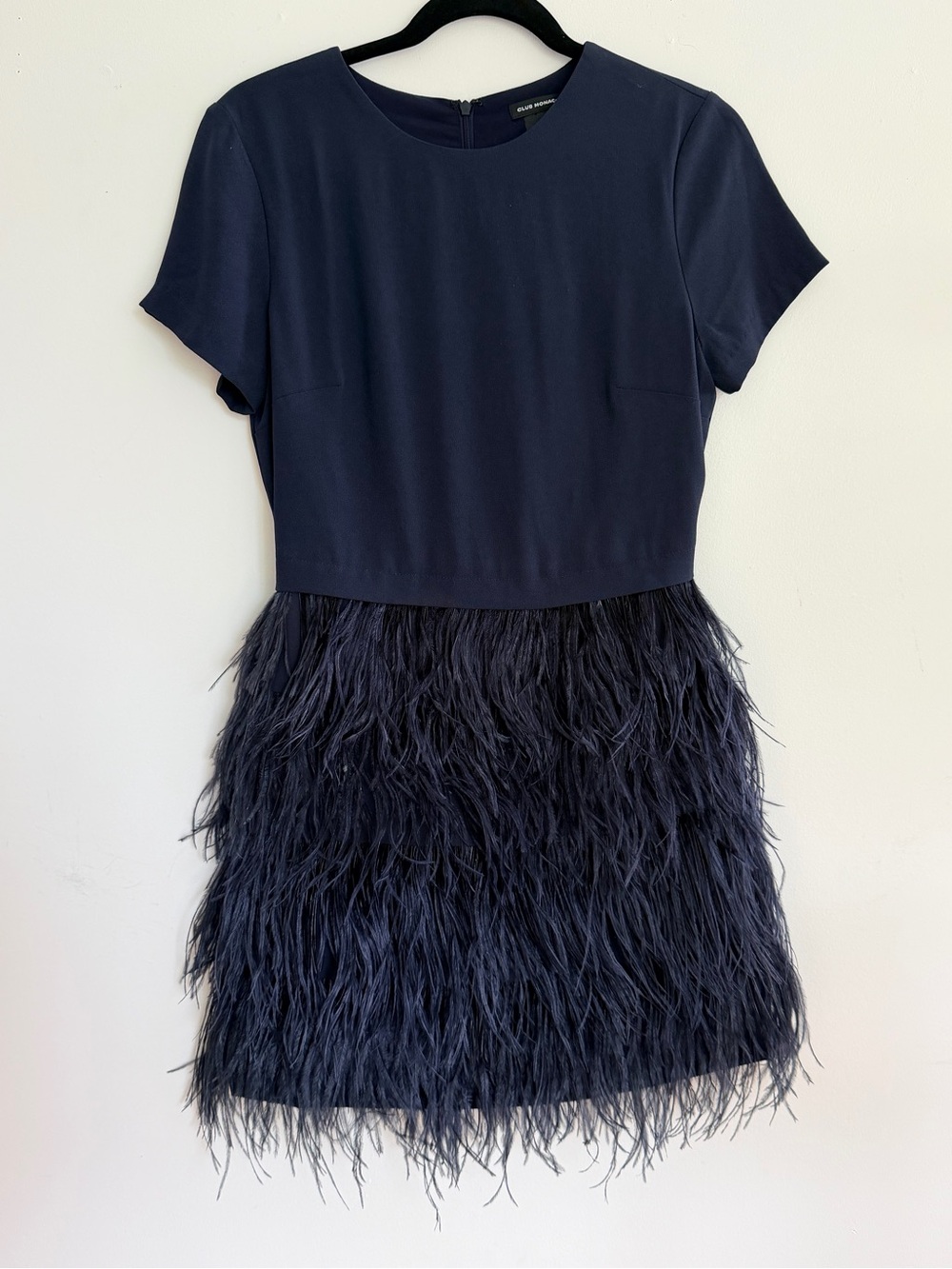 Club Monaco Feather Cocktail Dress